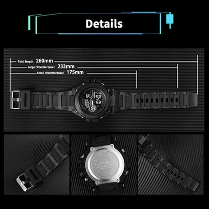 Simple outdoor sports student electronic watch, fashionable multi-functional luminous LED electronic watch