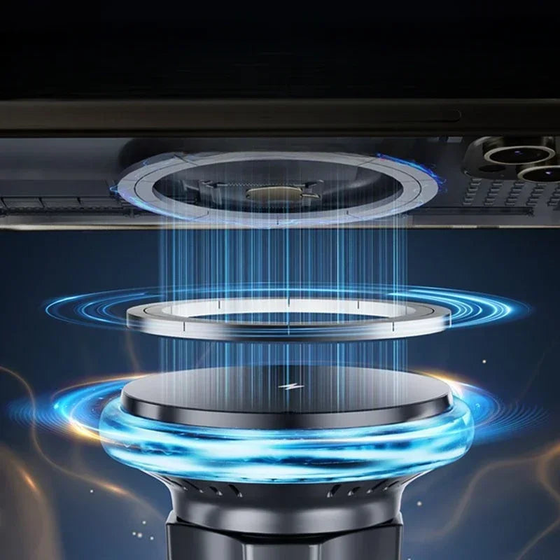 Magsaf Magnetic Car Phone Holder For Audi A1 Sportback 8XA 8XF 2011-2019 Wireless Charging Holder for Mobile iPhone 12 13 Pro