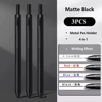 3pcs Matte Black