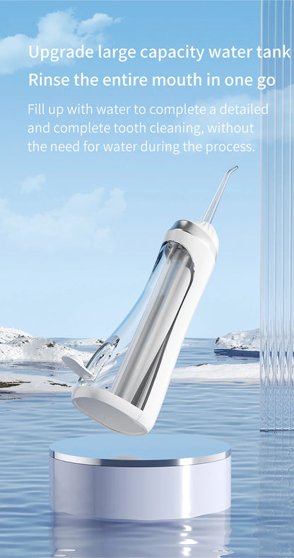 Teeth Water Flosser Electric Oral Irrigator Portable Home Dental Cleaning Teeth Rechargeable Waterproof Teeth Cleaner Oral Care