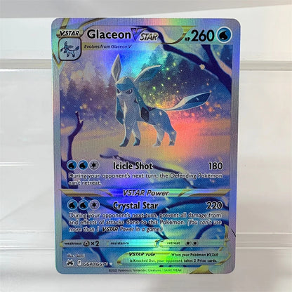 PKM PTCG High Quality Umbreon Vmax Glaceon Vstar Rayquaza Vmax Lono Proxy Foil Cards Game Collection Anime Cards