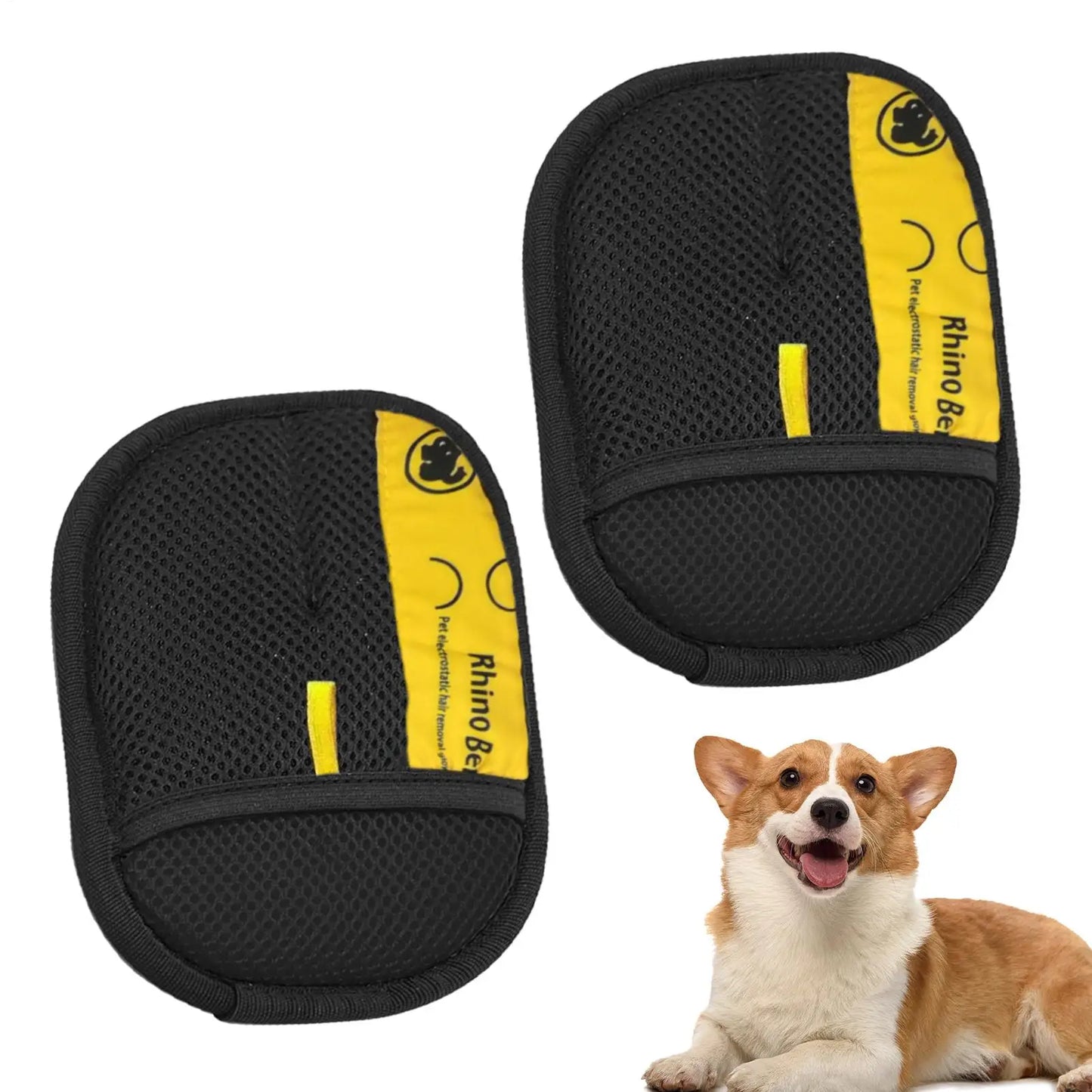 1 Pair Static Removal Gloves For Pet Hair Pet Static Hair Removal Gloves Home Efficient Reusable Shedding Mitt Grooming Brushes