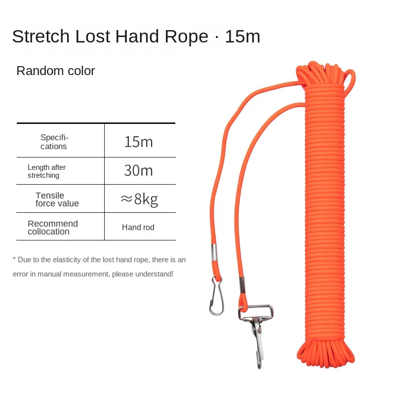 LINNHUE steel wire rope guard rod rope fishing rope big telescopic fishing fishing high elastic fishing rod automatic telescopic