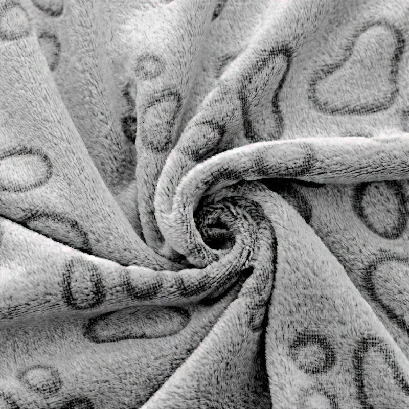 Cozy Plush Dog Paw Print Blanket - Soft Flannel Pet Bed Mat for Cats & Small to Medium Dogs, 3 Sizes, Machine Washable All-Seaso