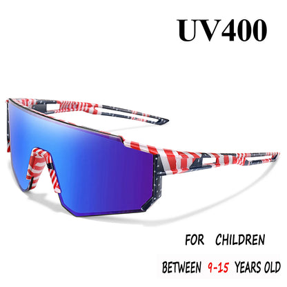 Teenagers Sunglasses Age 9-15 Youth Cycling Glasses Mtb Bike Bicycle Goggles Children Outdoor Sport Boys Girls UV400 Eyewear