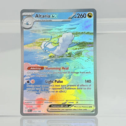 Holographic Game Trading Collection PTCG Proxy Cards Charizard Pikachu Mew EX Singl PKM Foil Cards PROXY Card