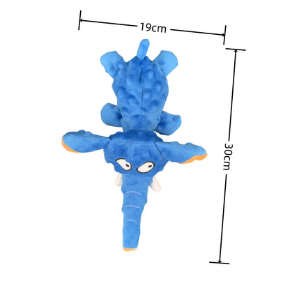 Small Plush Raw Dog Toys Squeak Elephant Shell Durable Toy Dogs Chew Interactive Indestructible Dog Sound Toy Puppy Pet Supplies