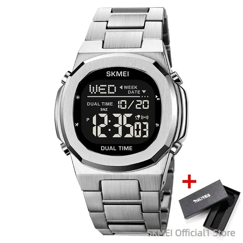SKMEI 2004 Digital Watch for Men Luxury Electronic Sports Calendar Alarm Clock Waterproof Mens Wristwatches1816 reloj hombre