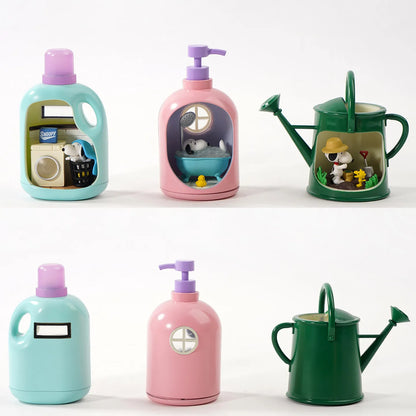 Re-Ment Life in A Bottle Snoopy Mystery Blind Box Gifts Toy Model Anime Figures Collect Ornaments