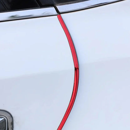 2/5/10M Chrome Car Door Edge Protection Strip Auto Door Anti Collision Strip Door Moldings Trim Adhesive Scratch Protector