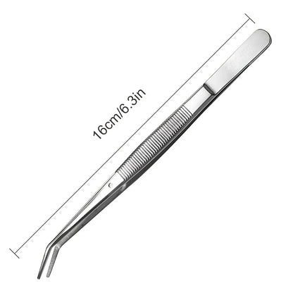 1/5pcs Stainless Steel Nail Art Nippers Tweezers Rhinestones Crystal Sequins Glitter Picking Up Cotton Cleaner Tools Manicure