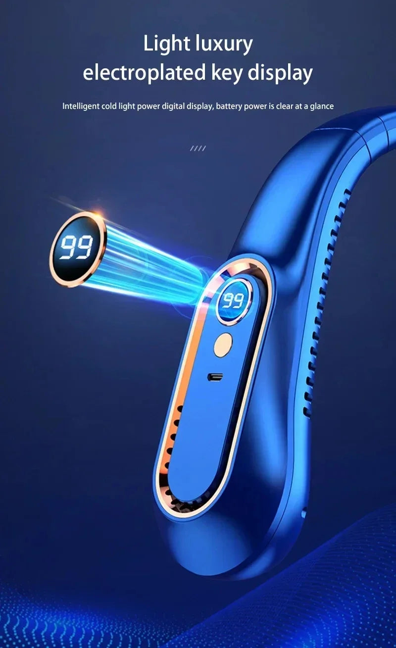 Lenovo Hanging Neck Fan USB Portable Small Bladeless Lazy Person Hanging Neck Charging Silent Cooling Air Conditioning Outdoor