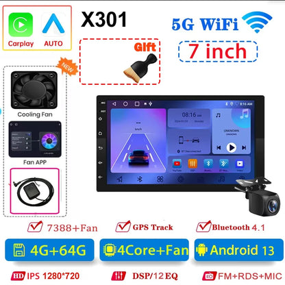 7/9/10 inch Universal Android 13 Car Radio 64G Autoradio android 2 Din car radio GPS BT Central Multimedia Smart car systems