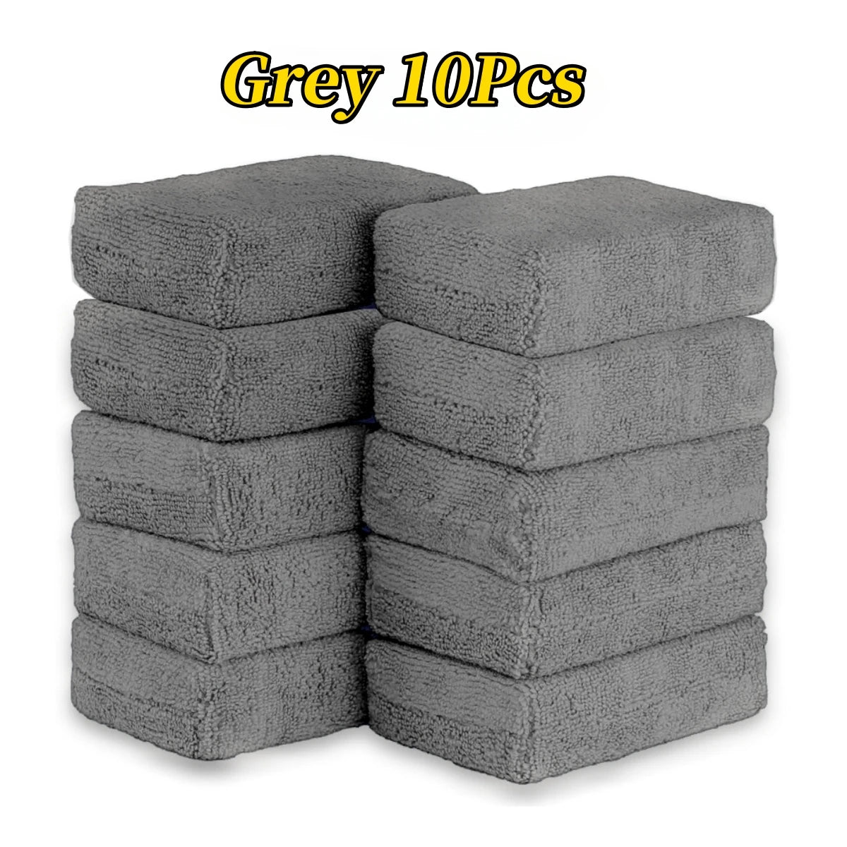 10PCS Microfibre Car Wax Applicator Pads Soft Auto Detailing Wax Sponge Rectangle Foam Car Paint Care Polishing Pad Car Cleaning
