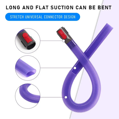 Dryer Vent Cleaner Hose for V7 V8 V10 V11 V12 V15 Vacuum Cleaner Accessory Hose Attachment Lint Remover Flexible Hose Set