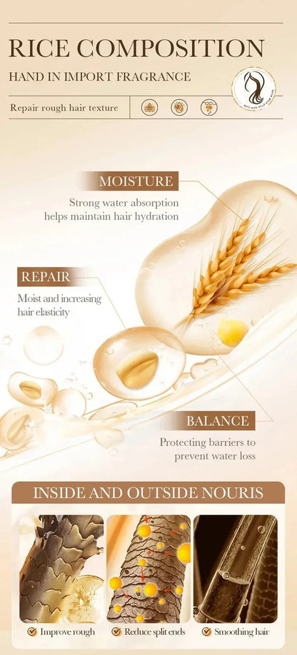 5-Second Smooth Hair Care Professional Magic Hair Mask, Natural Repair, Moisturizing, Anti-Split Ends, Repairs Damage, Smooths Frizz