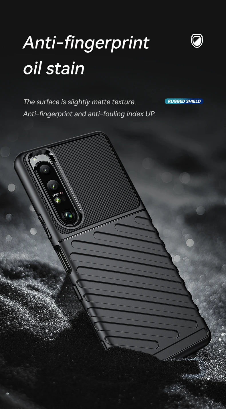 Luxury Shockproof Silicone Phone Case for Sony Xperia 1 III - Soft TPU Protective Cover