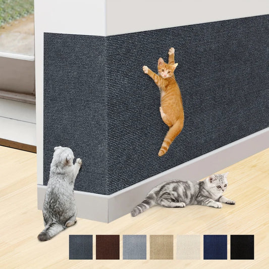 Trimmable Cat Scratching Mat Cat Scratcher Sofa Tape Scratching Post Self-adhesive Carpet Cats Scratch Board Cat Accessories