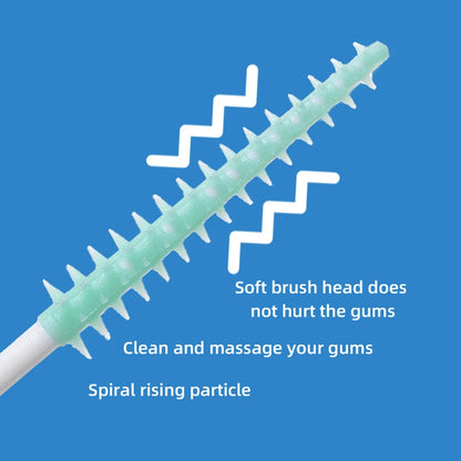 150Pcs/box Interdental Brush Soft Rubber Teeth Cleaning Tools Dental Cleaning Between Teeth Toothbrush Oral Hygiene Care Tools-