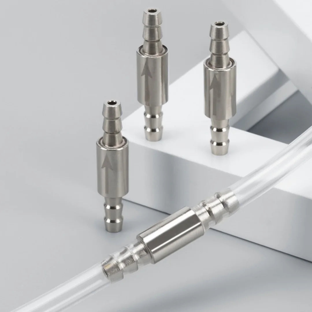 Dioxide Cylinder To CO2 System Diffuser Stainless Steel Check Valve For CO2 equipment Non Return Water 4mm Aquarium Water Valve
