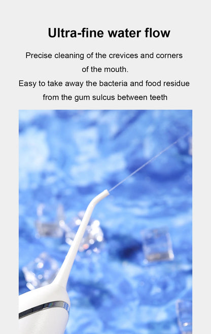 YOUPIN Oral Irrigator Water Flosser Electric Dental Whitening USB Rechargeable Gums Care Portable Jet Tooth Scaler MI NEW