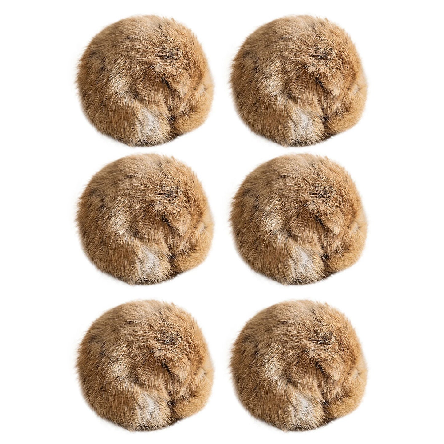 1/2/3/6pcs Rabbit Fur Ball Interactive Cat Toy Pet Product Containing Catnip Toy Ball Chasing Plush Toy Ball Cat Accessories 8cm