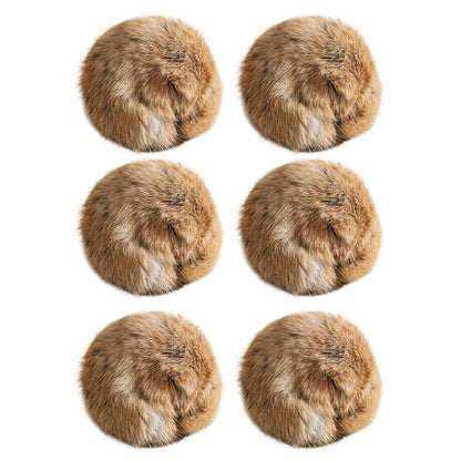 1/2/3/6pcs Rabbit Fur Ball Interactive Cat Toy Pet Product Containing Catnip Toy Ball Chasing Plush Toy Ball Cat Accessories 8cm