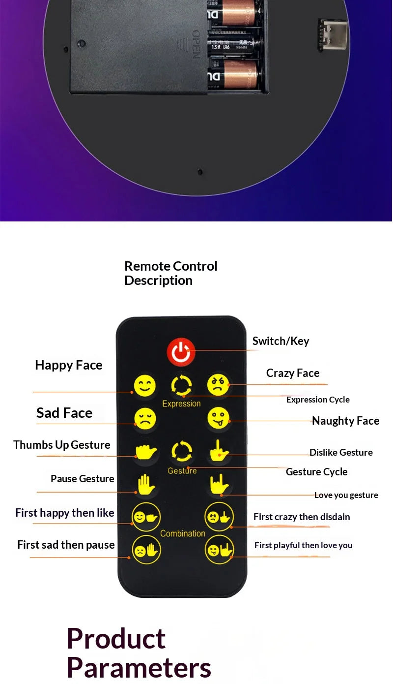 LED Hand Gesture Sign Middle Finger Sign Warning Brake Light Creative Fun Three Models Gesture Lamp Car Interior Rear Windshield