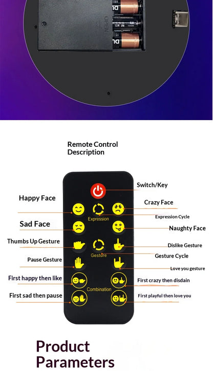 LED Hand Gesture Sign Middle Finger Sign Warning Brake Light Creative Fun Three Models Gesture Lamp Car Interior Rear Windshield