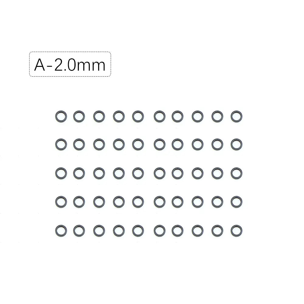 50pcs Carp Fishing Accessories Round Ring Swivels For Hair Chod Rig Pop up Bait Boilie Hook Swivels Connector Terminal Tackle