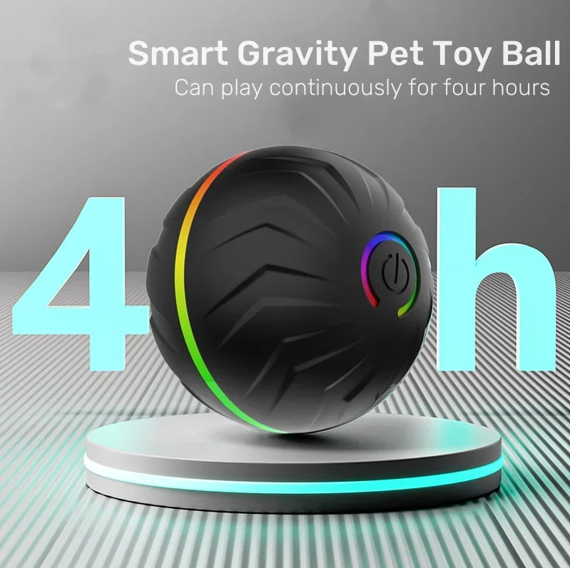 Smart Gravity Bounce Ball Dog Toy Ball Pet Toy Ball Random Jumping and Rolling Battery Life 4 Hours Large Small Dog Toy