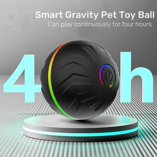 Smart Gravity Bounce Ball Dog Toy Ball Pet Toy Ball Random Jumping and Rolling Battery Life 4 Hours Large Small Dog Toy