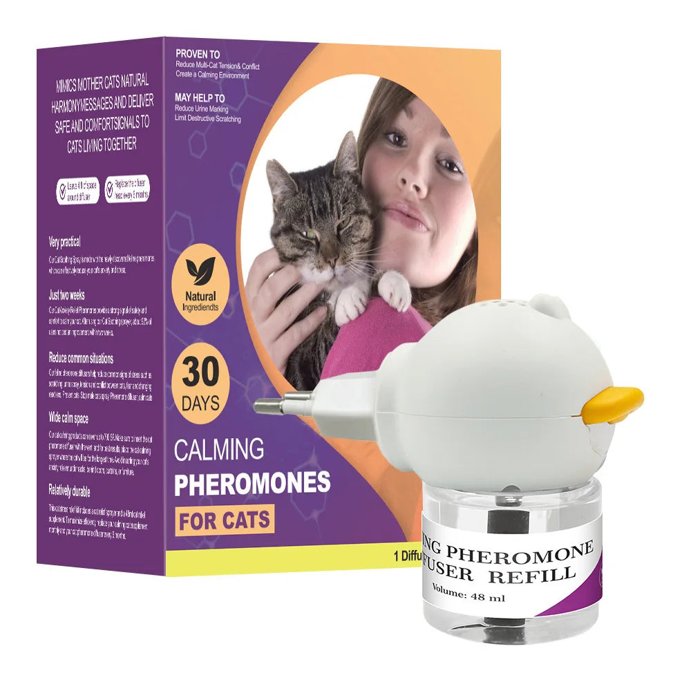 Pet Soothing Liquid, Cat and Dog Soothing Liquid, Felomon Anti Stress Prevention, Cat Urine, Electric Heating Set