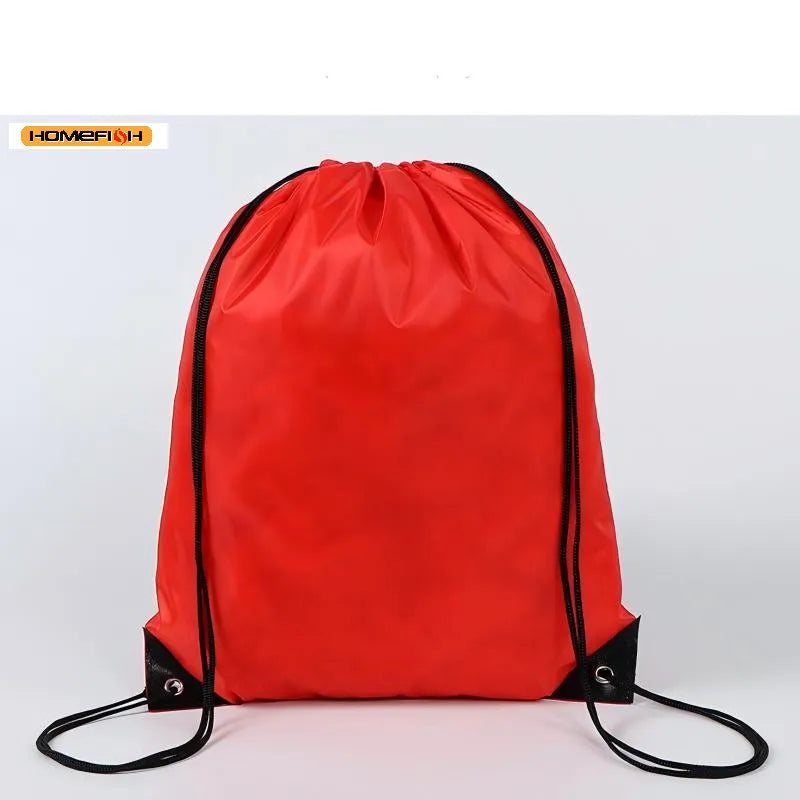 HOMEFISH Waterproof Foldable Gym Bag Bundle Pocket Fitness Backpack Drawstring Shop Pocket Hiking Camping Swimming Sports Bags