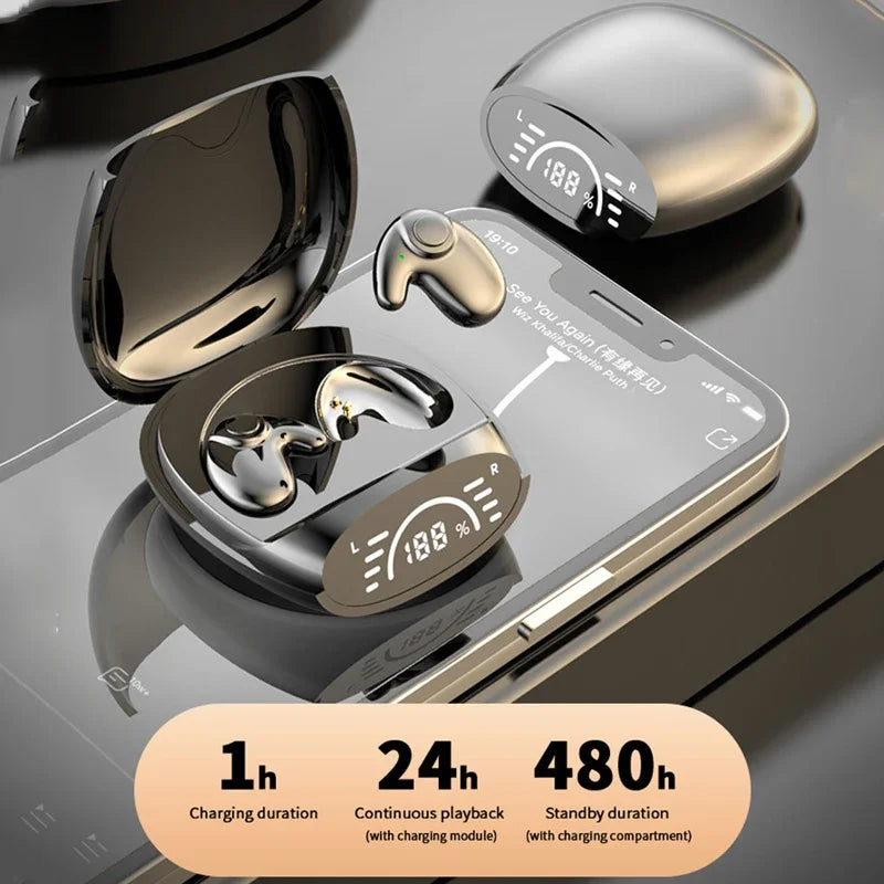 Invisible Sleep Earbuds Mini Wireless Earphones Bluetooth 5.3 Headphones HiFi Stereo Sports Noise Reduction Headsets for XIAOMI