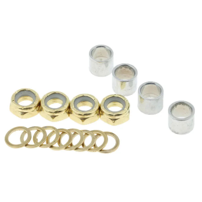 16 Pcs Longboard Bearing Spacers Washers Hardware Screws Mounting Bolts Se T Four-wheeled Skateboard Longboard Accessories