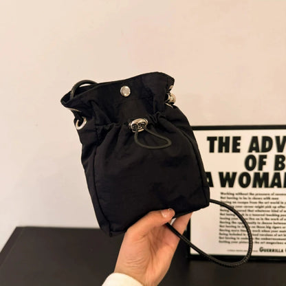 Nylon Crossbody Bag Soft Mini Phone Wallet Multifunctional Square Shoulder Bag Crossbody Purse Canvas Purse Messenger Bag