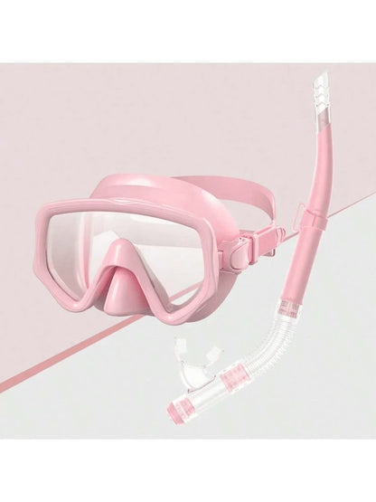 Diving Mask Snorkel Set For Adults Tempered Glass Scuba Professional Panoramic Snorkeling Gear Swimming Training Snorkel Kit