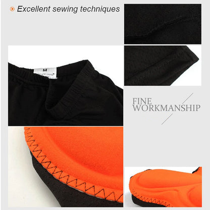 Men Women 3D Padded Coolmax Bicycle Cycling Bike Short Underwear Pants