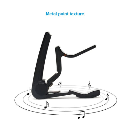 Guitar Capo for Acoustic and Electric Guitars Single Handed Capos Black