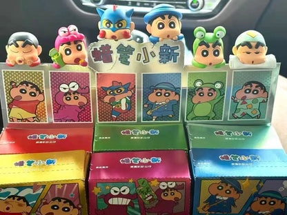 New Crayon Shin-Chan Blind Box Animation Figurine Hippers Mobile Phone Car Decoration Figurine Pendant Gift Anime Periphera Gift