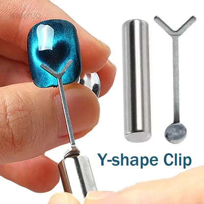 Y-shaped Love Heart Magnetic Set Auxiliary Tool Cat's Eye Match with Nail Magnet Suck Cat Eye Heart Shapes Effect Gel DIY Tool