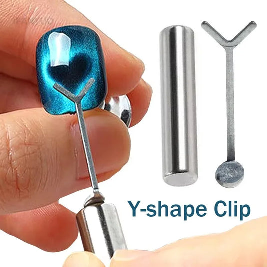 Y-shaped Love Heart Magnetic Set Auxiliary Tool Cat's Eye Match with Nail Magnet Suck Cat Eye Heart Shapes Effect Gel DIY Tool