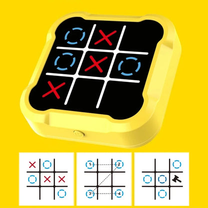 1PC Tic Tac Toe Electronic Chessboard Multifunctional Children's Education Strategy Toy Interactive Brain Game Parent-Child Fun