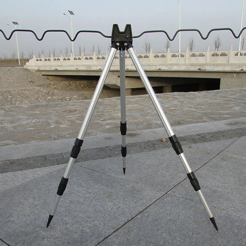 Sideny-Telescopic Bracket Holder,Sea Pole Support Frame, 3-Fold Fishing Rod Rest Base, Fishing Rod Load-Bearing, Tripod Stand