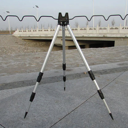 Sideny-Telescopic Bracket Holder,Sea Pole Support Frame, 3-Fold Fishing Rod Rest Base, Fishing Rod Load-Bearing, Tripod Stand