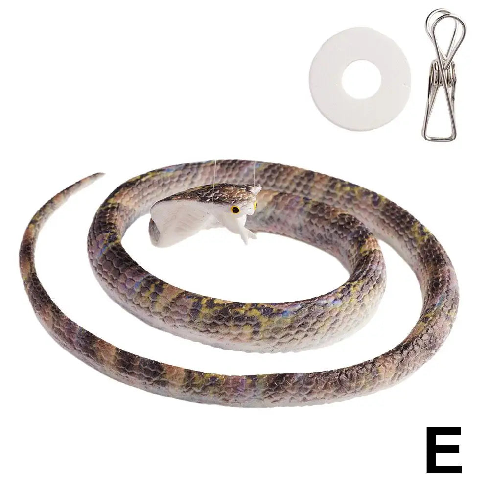 70cm Fake Large Rubber Snake With Line Simulation Prank Toy Realistic Lifelike Scare Prank Gag Gift Joke Toys For Kids Y2W4