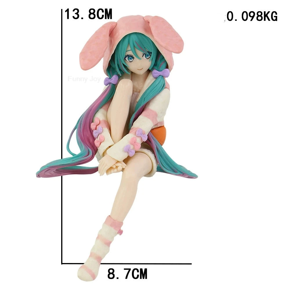Anime Figure Cherry Blossoms Dress Action Figures Kawaii Swimsuit Vocaloid PVC Collectible Model Toys Girl Gift