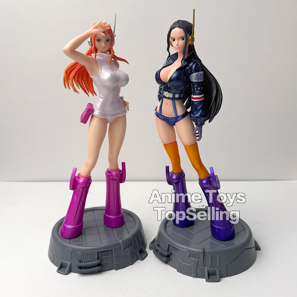 26cm/10.23in Anime One Piece Action Figure Robin Figure Nami Figure PVC Toys Statue Model Collectible Toys Gifts
