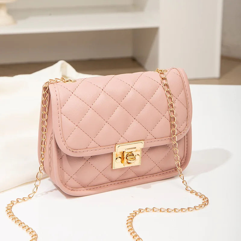 New Embroidered Bag 2024 Ladies Bags Trendy Women's Bag Cross border Small Square Bag Fashion Chain Bag